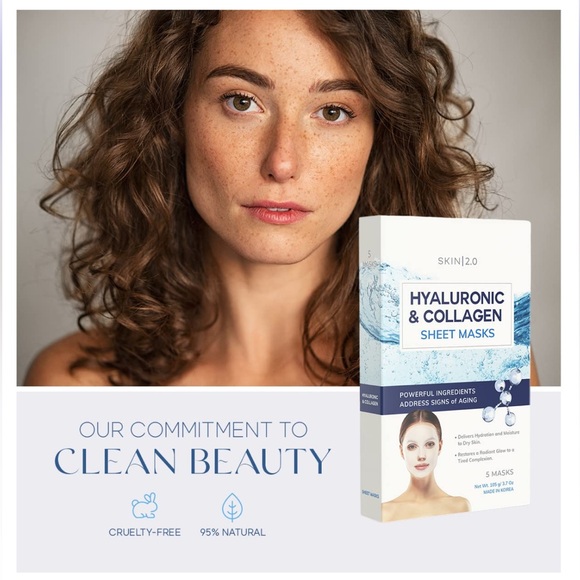 Skin 2.0 Hyaluronic Acid And Collagen Sheet Face Mask - Picture 6 of 10